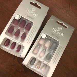 Helios nail systems presson nails, jewel accents